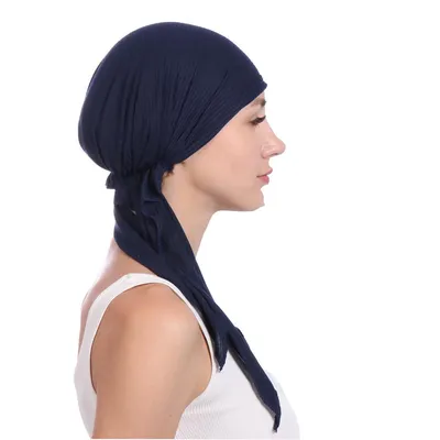 Модные женские волосы ленты мусульманские хиджабы тюрбан плиссированные  шапочка Женская мультяшный головной убор, исламский головной убор платок на  голову шапки бини шапки аксессуары новый | AliExpress