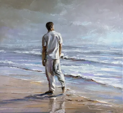 Мужчина на фоне моря - 72 фото