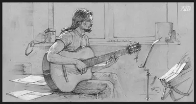 Молодой человек с гитарой дома Молодой человек с гитарой дома Фото Фон И  картинка для бесплатной загрузки - Pngtree