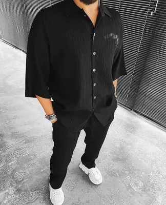 Мужские повседневные черные рубашки SIMWOOD, удобные рубашки из 100% хлопка  с двойными нагрудными карманами и длинными… | Мужские футболки, Рубашка, Рубашка  мужская