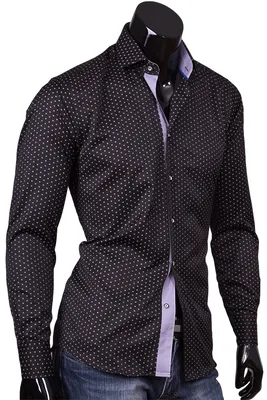 Купить черные мужские рубашки в интернет магазине Sergo-Style