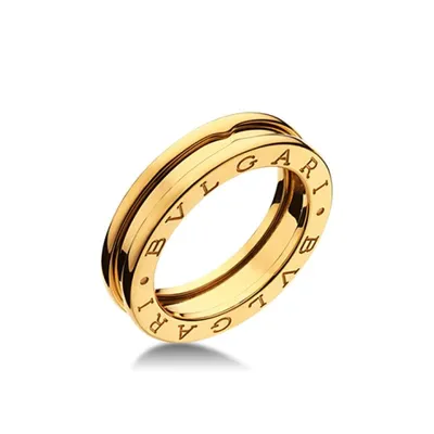 Кольцо в стиле BVLGARI ZERO с одной полосой без камней купить от 34159 грн  | EliteGold.ua
