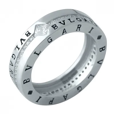 Купить серебряное кольцо амадея с фианитами и черной эмалью в стиле булгари  ✴️в Zlato.ua
