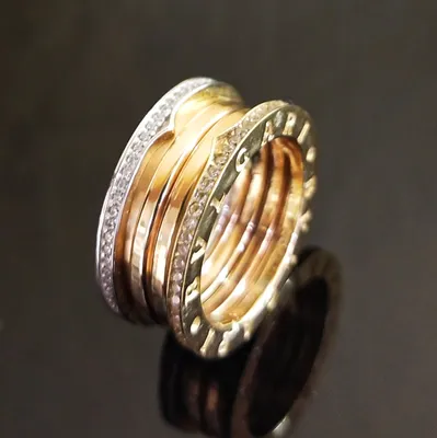Кольцо золотое Булгари • Jewelry AZIMUT