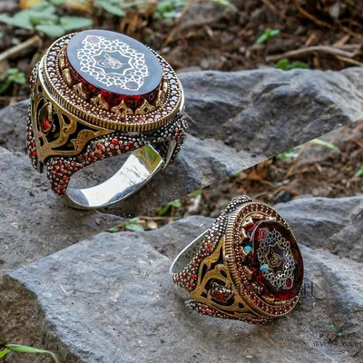 Мужской перстень серебро с большим камнем – Silver Monarh