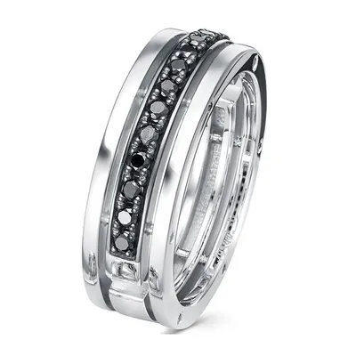 ПК-021-03 Обручальное кольцо из платины с дорожкой бриллиантов весом пол  карата - PlatinumLab