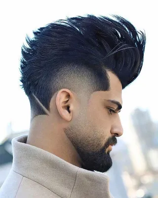 High skin fade, Beard hairstyle, Bald hair