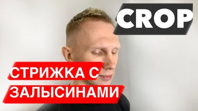 Мужская стрижка машинкой / Мужская стрижка КРОП (crop) / Как стричь  ножницами / Залысины у мужчин - YouTube