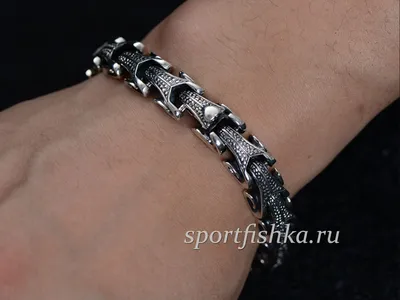 Оригинальный серебряный браслет | sportfishka.ru