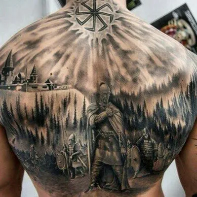 Тату мужские на спине - 84 Фото и значение татуировок 2024