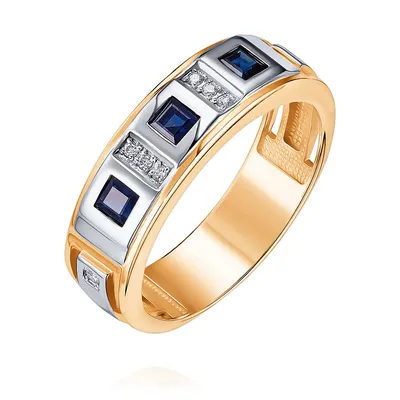 Мужские золотые кольца 585 пробы — купить в интернет-магазине Adamas.ru