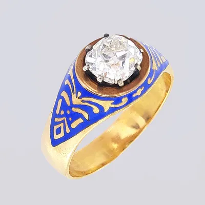 Мужские кольца с печатками из Красное золото 585 пробы с черной маслян – FJ  Fallon Jewelry