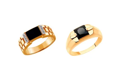 Мужские кольца из Жёлтое золото 585 пробы с покрытием из Красное золот – FJ  Fallon Jewelry