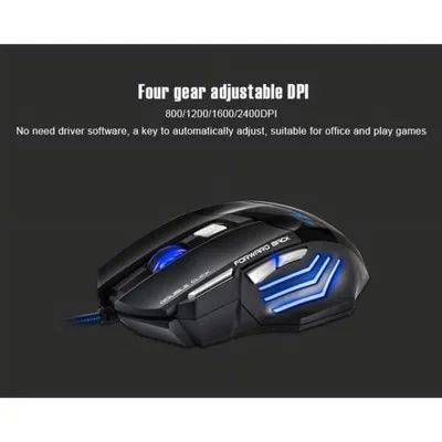 Professional Wired Gaming Mouse X7 7 Buttons 2400 DPI LED Optical USB  Computer - Walmart.com