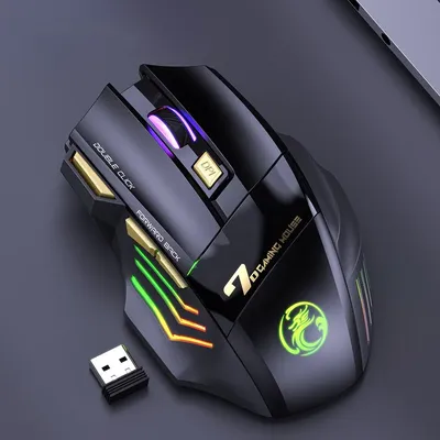 X7 Wireless Gaming Mouse Bluetooth Mice Dual Mode 5 Adjustable DPI  Rechargeable | eBay