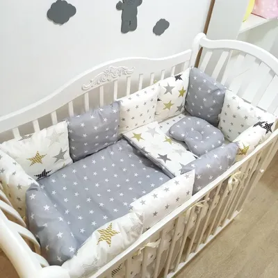 Комплект в кроватку с бортиками зверушками / постельное для новорожденных /  постельное белье для новорожденных (ID#1328926311), цена: 2257 ₴, купить на  Prom.ua