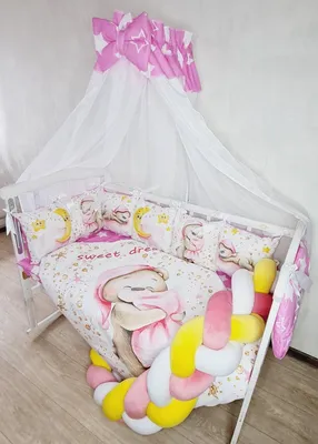 Krasivoe detstvo Комплект в кроватку для новорожденных с постельным