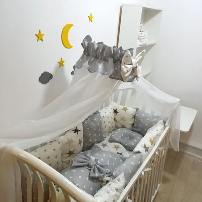 Комплект белья для новорожденных в круглую кроватку Vinsent - My luxury baby