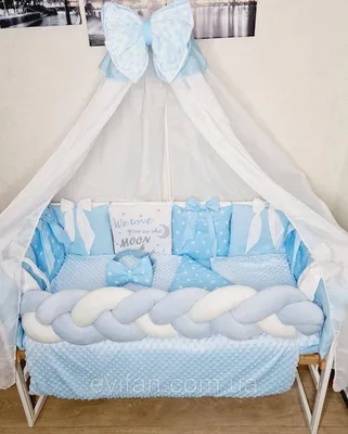 Комплект в кроватку новорожденного, бортики-подушечки, бортики в детскую  кроватку (ID#1302567274), цена: 3990 ₴, купить на Prom.ua