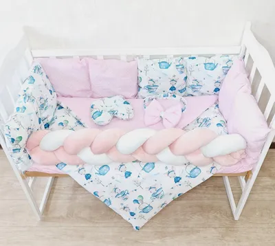 Комплект в кроватку для новорожденного - Евдокия