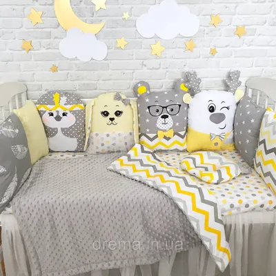 Детский постельный набор в кроватку, балдахин на кроватку, постельный набор  для новорожденных (ID#1344178453), цена: 2070 ₴, купить на Prom.ua