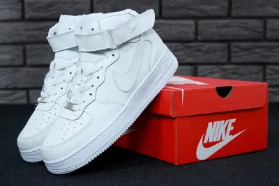 Женские кожаные высокие кроссовки nike air force mid 🆕 найк аир форс —  цена 1699 грн в каталоге Кроссовки ✓ Купить женские вещи по доступной цене  на Шафе | Украина #86052379