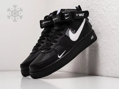 Купить кроссовки Nike Air Force 1 Mid High All Black
