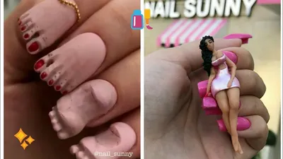 This Russian Nail Salon Starts The Weirdest Nail Trends, Here's 45 Of Them  | Bored Panda