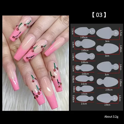 12 шт., многоразовые силиконовые наклейки для наращивания ногтей |  AliExpress