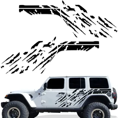 Jeep JL 4 дверные наклейки 2018-2021 | Заводские поделки «брызги»,  графический комплект | Наклейки для Jeep | Виниловая наклейка 3M, обертка |  Подходит | AliExpress
