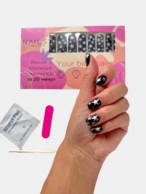 Накладной гель лак для ногтей Nails-Creative, наклейки, накладные ногти,  маникюр, стикеры купить по низким ценам в интернет-магазине Uzum (392999)