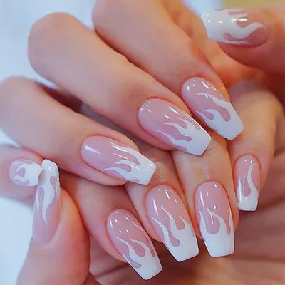 Накладные ногти Kitty Nail черный френч, форма балерина, длинные, 24 шт -  купити за найкращою ціною в Україні ➤ KittyShop.com.ua