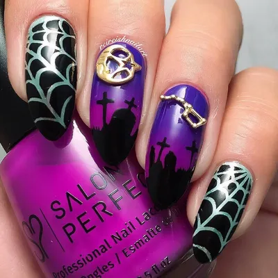 Graveyard Stencils for Nails, Halloween Nail Stickers, Nail Art, Nail  Vinyls | eBay