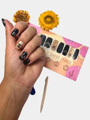 Наклейки слайдеры из гель лака для ногтей Nails-Creative, дизайн ногтей,  накладные ногти купить по низким ценам в интернет-магазине Uzum (393064)