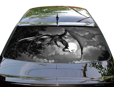 Реклама на заднем стекле автомобиля в Самаре - изготовление порезанных букв  на авто