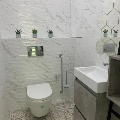 Туалеты с плиткой под дерево – 135 лучших фото-идей дизайна интерьера  туалета | Houzz Россия