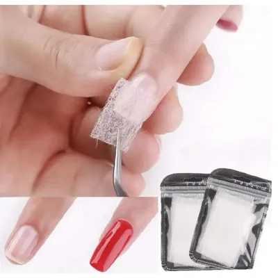5 10 20 шт. наращивание ногтей шелковое стекловолокно нетканые шелковые  вставки для маникюра наращивание УФ-геля французская акриловая ткань |  AliExpress