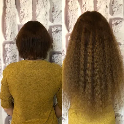 Наращивание волос на каре | Победительница розыгрыша в Instagram - YouTube