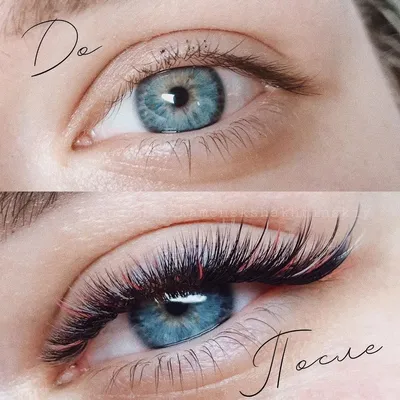 Luxury Lashes Накладные ресницы омбре розовые с клеем