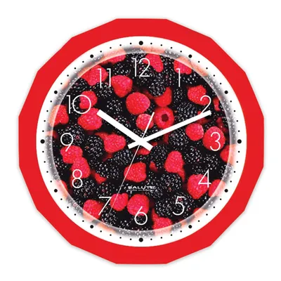 Часы настенные Troyka круг, белые, серебристая рамка, 24,5х24,5х3,1 см -  купить по низкой цене в интернет-магазине OZON (719832448)