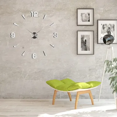 Настенные часы с греческим листом фрески. 59x40cm - Декоративные часы