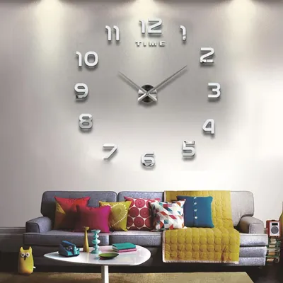 Эксклюзивные стильные большие настенные часы Design Big Black купить в  Киеве, Украина