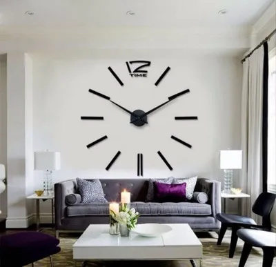 51 фото настенные часы в интерьере гостиной – 2019 Дизайн Интерьера | Large  wall clock decor, Wall clocks living room, Living room diy