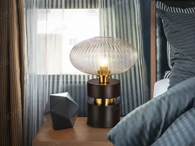 Плиссированные бумажные настольные лампы для девочек, спальни, Ретро настольные  лампы в скандинавском стиле, креативная прикроватная лампа для гостиной,  спальни, художественный декор, настольная лампа | AliExpress