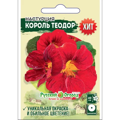 Купить цветы настурция король теодор 1,5г по оптимальной цене. Строительные  материалы оптом и в розницу с доставкой