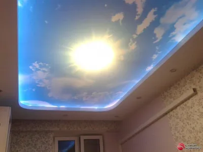Натяжной потолок матовый, фотопечать \"Небо\": купить от 2100 ₽ в Казани —  БикСервис