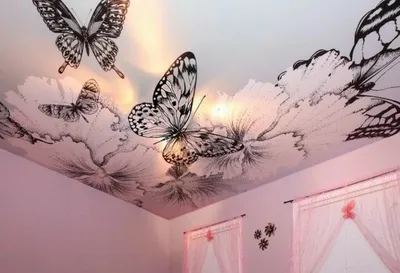 Выбрать фото бабочек для печати на натяжном потолке. Картинки бабочек для  потолков | Фабрика Удивительных Потолков