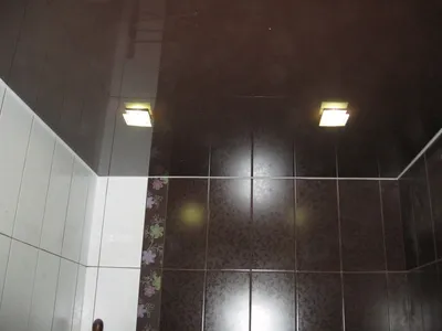 Натяжной потолок в туалете - цена монтажа, фото и отзывы