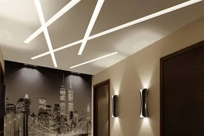 Натяжные потолки в коридоре: фото дизайна в квартирах и домах - Формат  Потолок