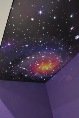 Натяжной потолок в виде звездного неба | ЭЛИТ СТРОЙ